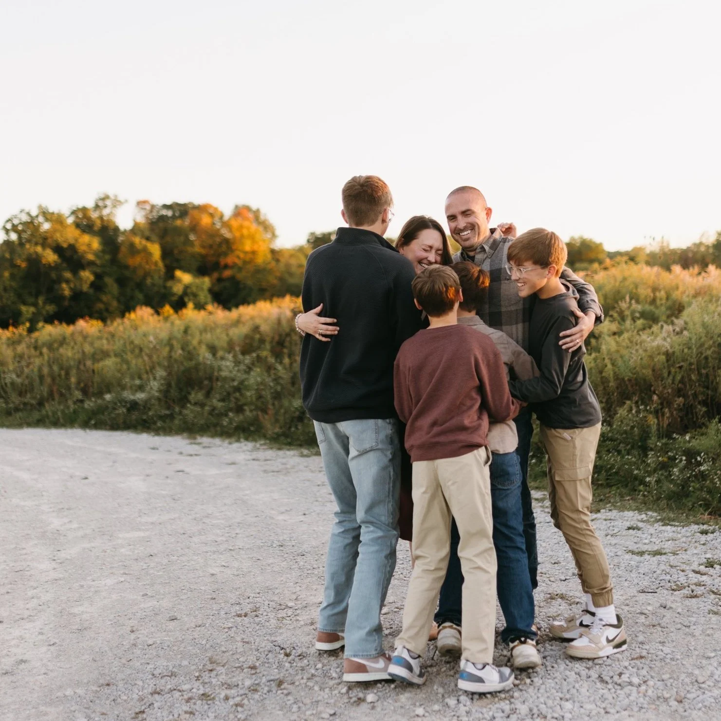 Family hug